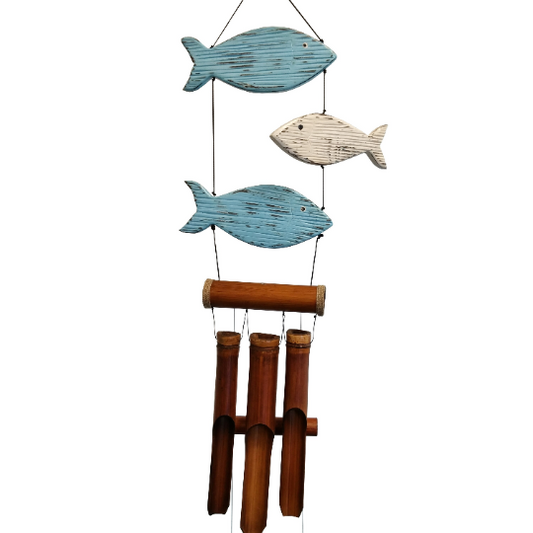 Fun Fish Harmony Bamboo Wind Chimes