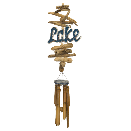 Beach Logo Bamboo Wind Chime