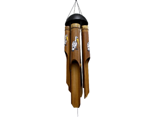 Pelican Print Bamboo Wind Chime