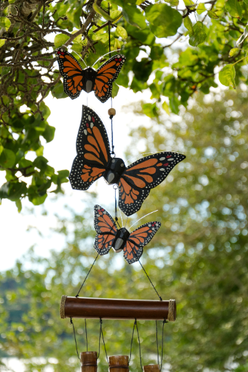 Monarch Butterfly Harmony Bamboo Wind Chime