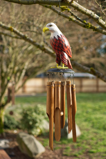 Bald Eagle Wild Bird Bamboo Wind Chime