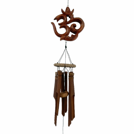 OM Symbol Bamboo Wind Chime