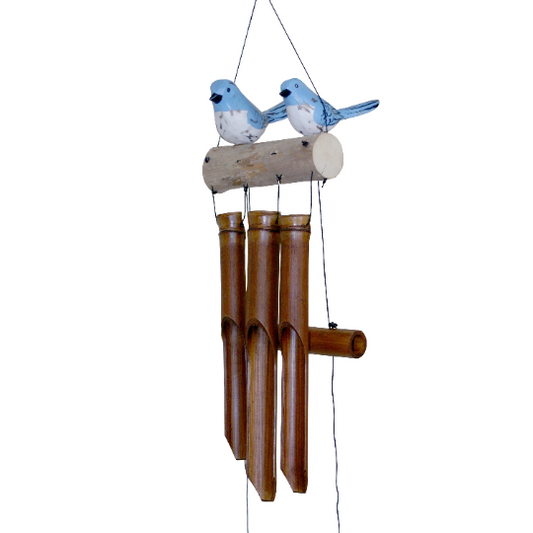 Eastern Bluebird Family Wild Bird Bamboo Wind Chime