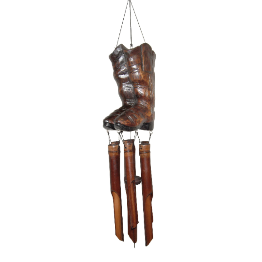 Cowboy Boots Bamboo Wind Chime