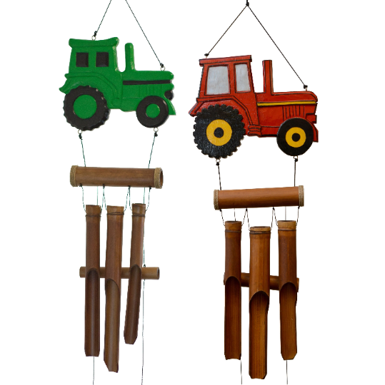 Tractor Bamboo Wind Chime