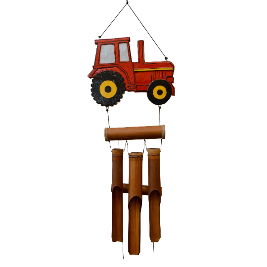 Tractor Bamboo Wind Chime