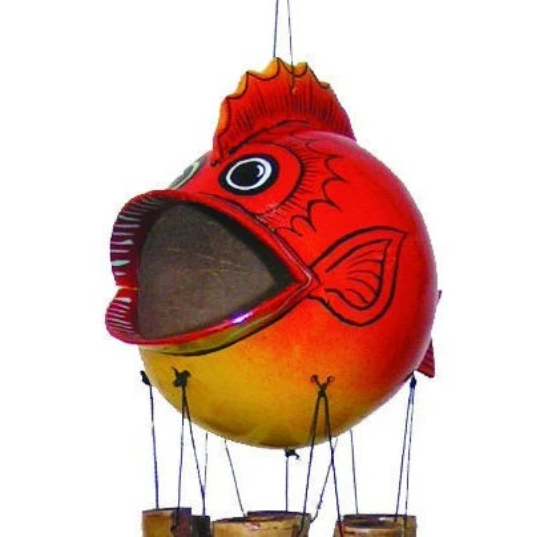 Whimsical Blowfish Wind Chime