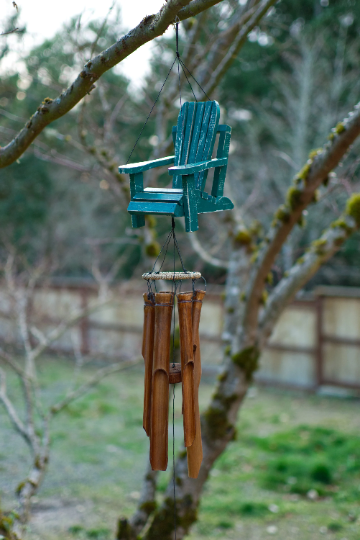 Weathered Beach Chair Breezy Wind Chime