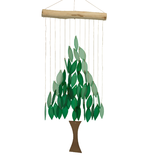 Tree Tumbled Glass Wind Chime