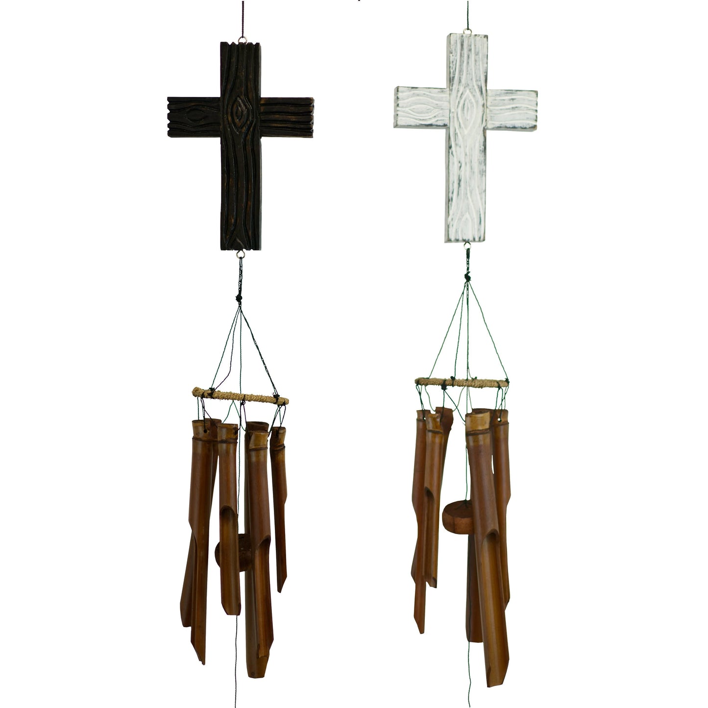 Christian Cross Bamboo Wind Chime