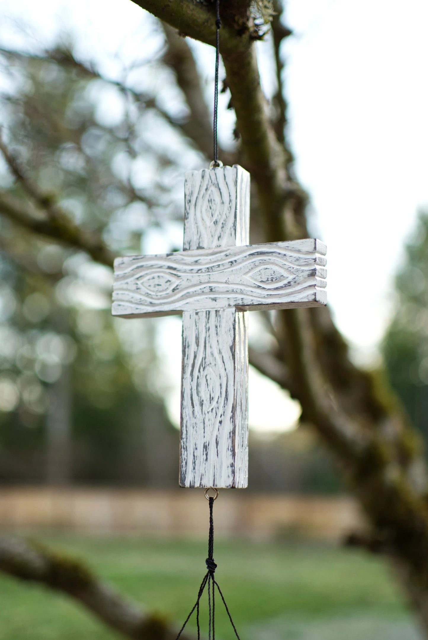 Christian Cross Bamboo Wind Chime