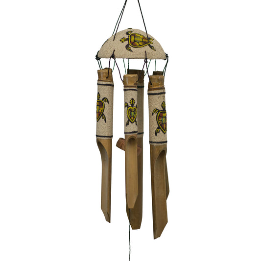 Sandy Sea Turtle Bamboo Wind Chime