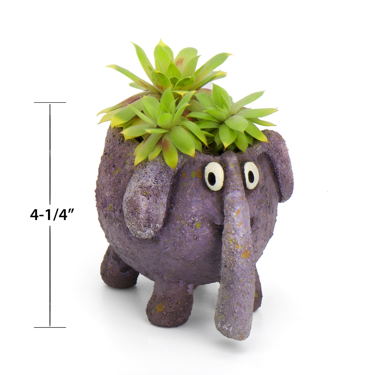 Elephant Mom & Baby Planters, Set of 2