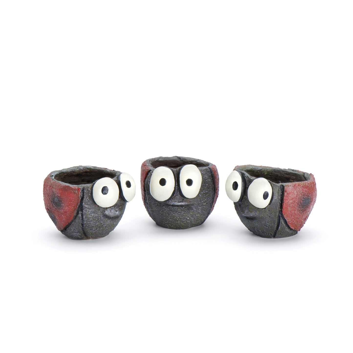 Ladybug Planters, Set of 3