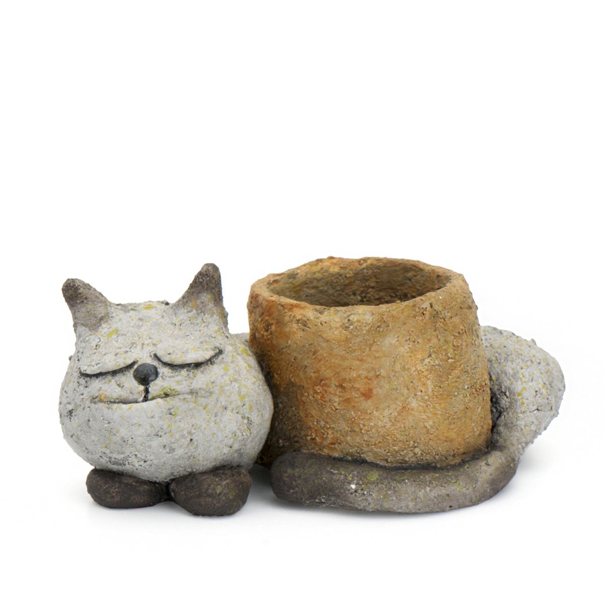 Sleepy Kitty Planter