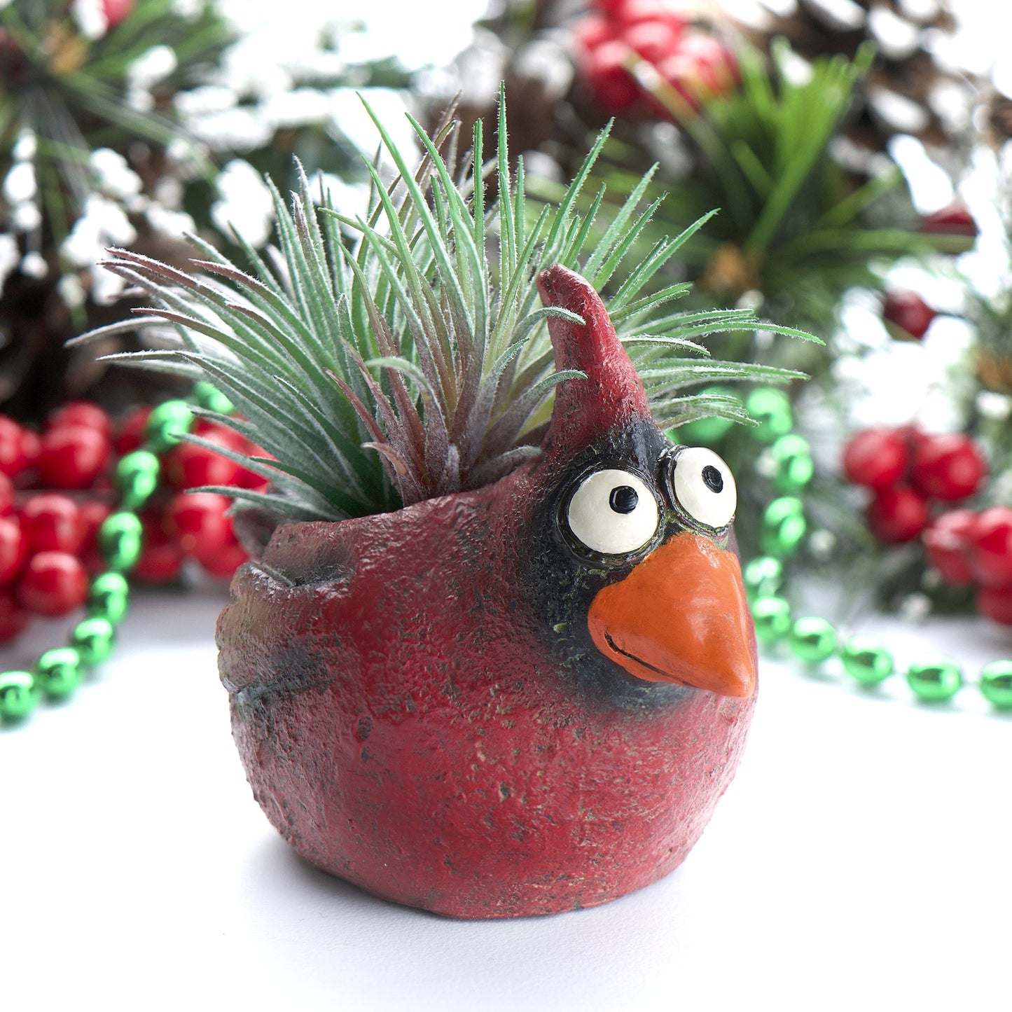 Ruddy the Baby Cardinal Bird Planter