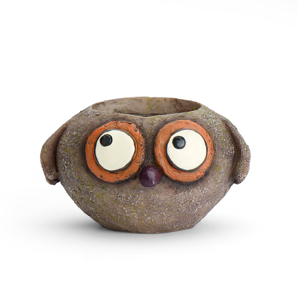 Baby Brown Owl Blobhouse Planter - Owen