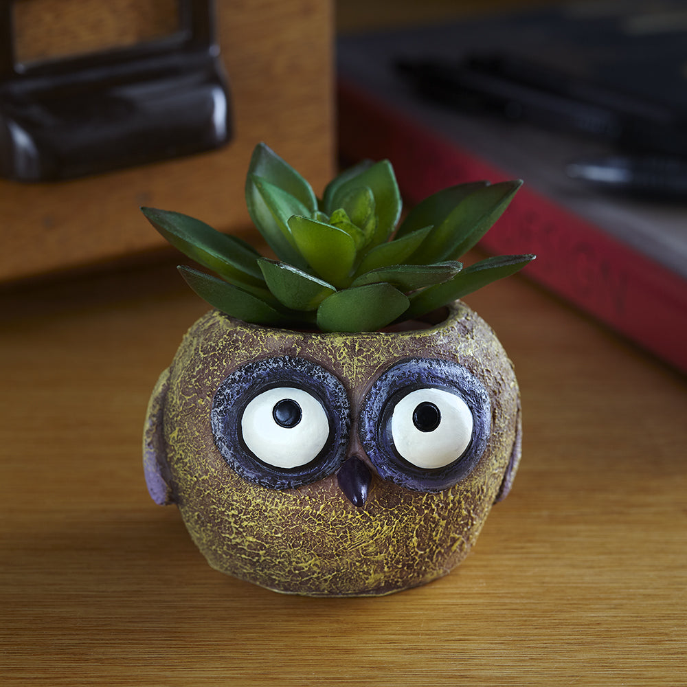 Olive the Baby Yellow Owl Blobhouse Planter