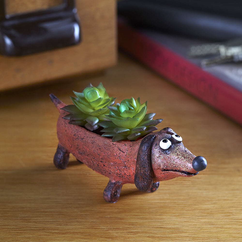 Baby Doxie the Dog Planter