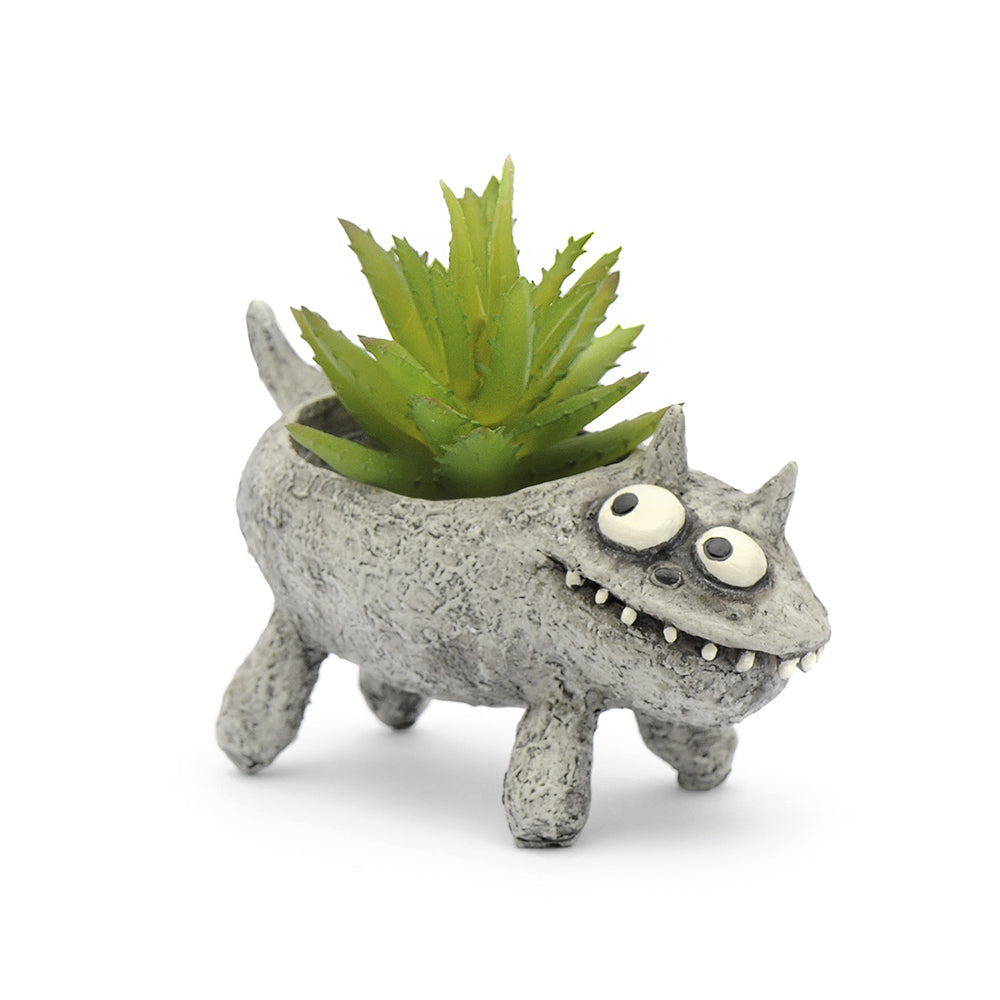 Baby Fluffy the Cat Mini Planter