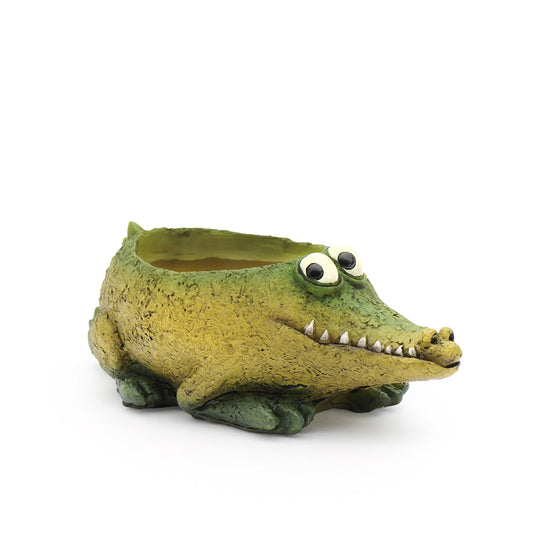 Kicks the Baby Alligator Planter