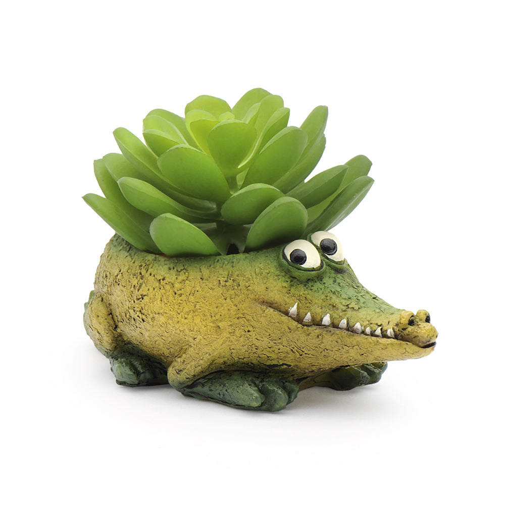 Kicks the Baby Alligator Planter