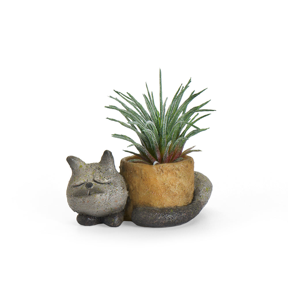 Baby Sleepy Kitty Blobhouse Planter