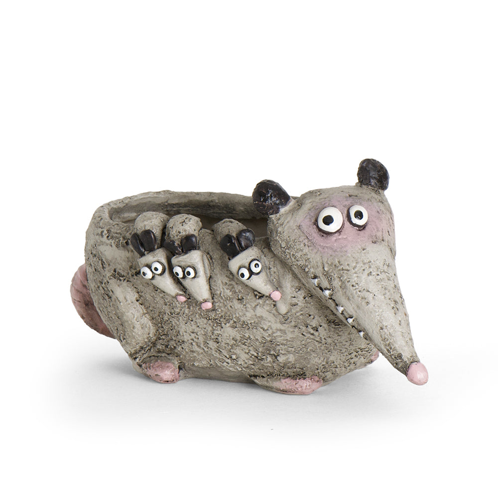 Hattie the Mama Opossum Planter