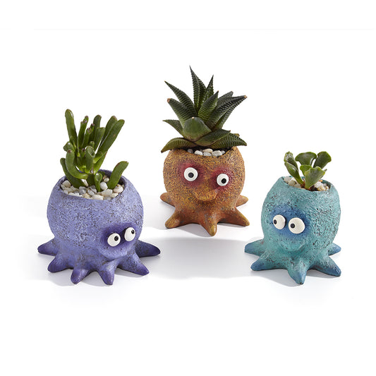 Dumbo Baby Octopus Planters, Set of 3