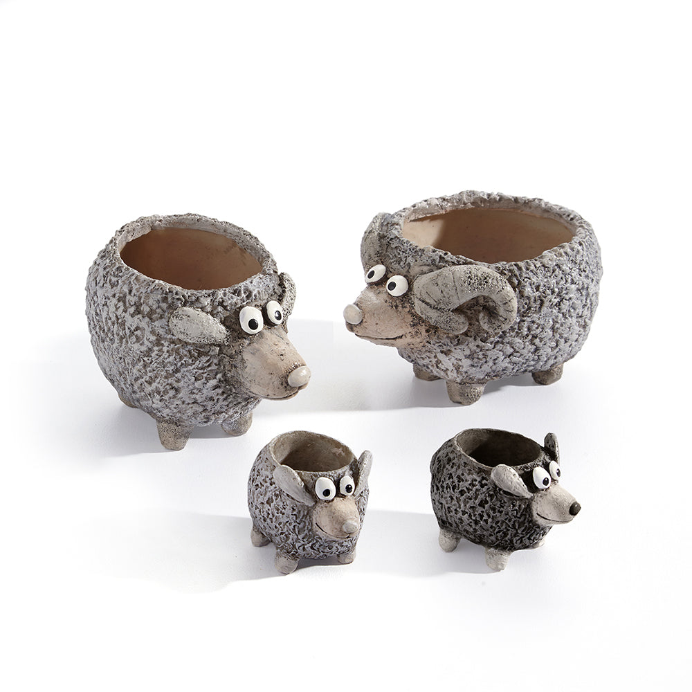 The Ramsey Sheep Family Planters, Set of 4