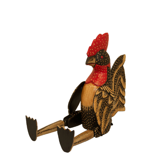 Wood Rooster Puppets