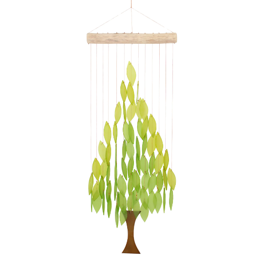 Tree Tumbled Glass Wind Chime